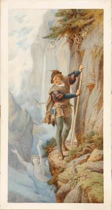 Alpine scene, Schiller's "Berglied", 1881. Creator: Leopold Bode