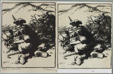Alpins en ambuscade, 1914. Creator: Auguste Louis Lepère (French, 1849-1918)