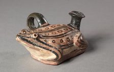 Apulian Frog Guttus, 4th century BC. Creator: Unknown