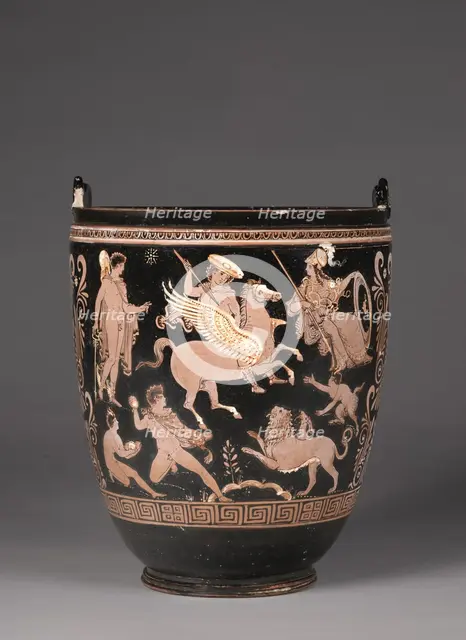 Apulian Situla, c. 350 BC. Creator: Group of the Dublin Situlae, attributed to.