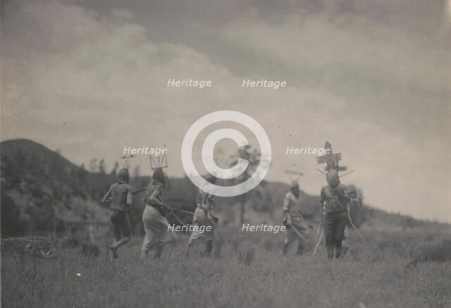 Apache dancers, c1906. Creator: Edward Sheriff Curtis.