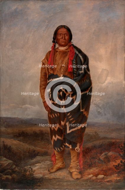 Apache Indian, ca. 1893. Creator: Antonio Zeno Shindler.