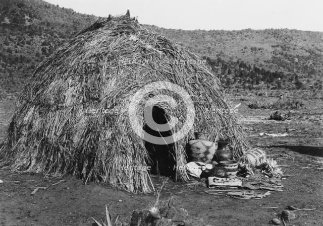 Apache Wickiup(?), c1903. Creator: Edward Sheriff Curtis.