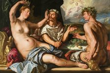 Apame Usurps the King's Crown (The Four Powers), 1614. Creator: Goltzius, Hendrick (1558-1617)