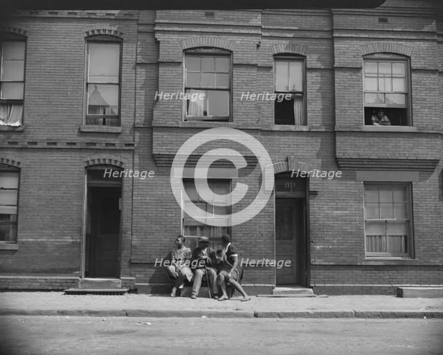 Apartment house at 1739 Seaton Road, Washington, D.C., 1942. Creator: Gordon Parks.