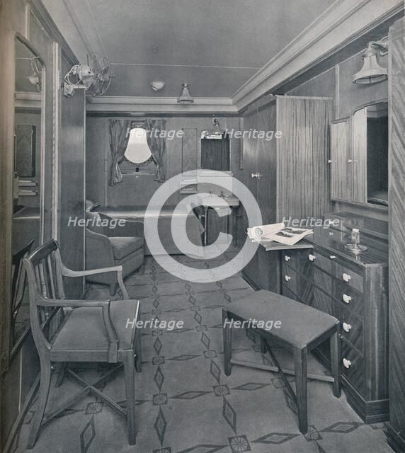 'Apartments in the First Class area on board the  S.S. Empress of Britain', 1931. Artist: Stewart Bale Limited.