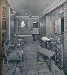 Apartments in the First Class area on board the S.S. Empress of Britain 1931. Artist: Stewart Bale Limited