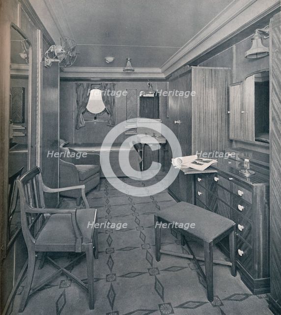 'Apartments in the First Class area on board the  S.S. Empress of Britain', 1931. Artist: Stewart Bale Limited.