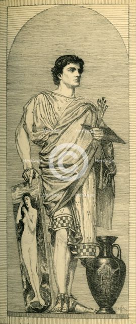 Apelles: design for a mosaic, c1864, (1881).  Creator: Bernard Collier.