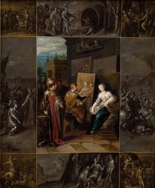 Apelles Painting Campaspe, 1620-1629. Creator: Frans Francken II