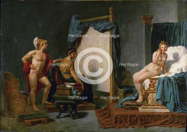 Apelles Painting Campaspe in the Presence of Alexander the Great. Artist: David, Jacques Louis (1748-1825)