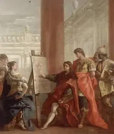 Apelles Paints Campaspa, 1713. Creator: Sebastiano Ricci