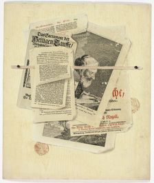 Aphorismi Politici: Trompe l'Oeil with Posted Notices and Prints, 1735/1765. Creator: Martin Cerulli