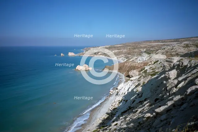 Aphrodite's Rock, Paphos, Cyprus, 2001. Creator: Vivienne Sharp.