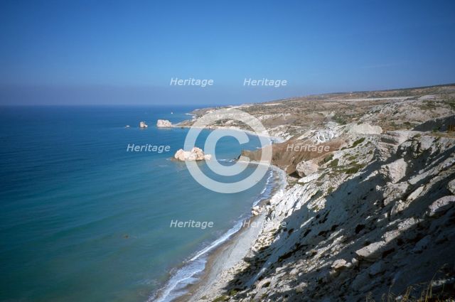 Aphrodite's Rock, Paphos, Cyprus, 2001. Creator: Vivienne Sharp.