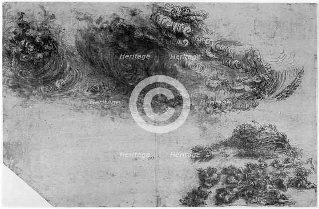 Apocalyptic storm, late 15th or early 16th century (1954). Artist: Leonardo da Vinci