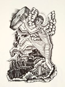 Apocalypse, 1936, (wood engraving)