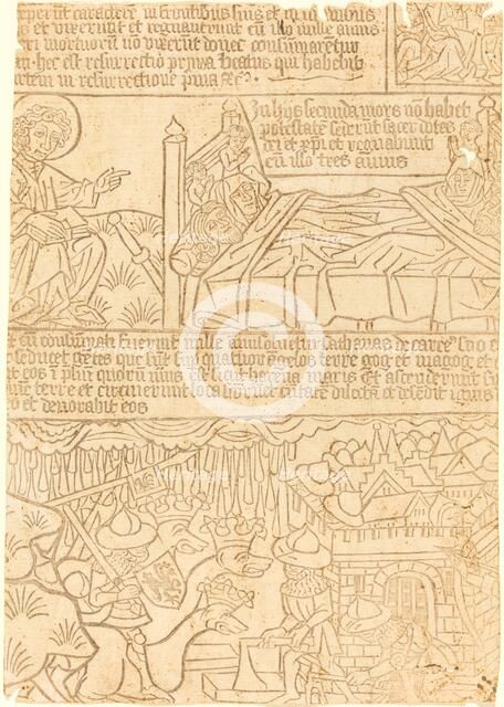 Apocalypse of John, Leaf 42, c. 1465. Creator: Unknown.