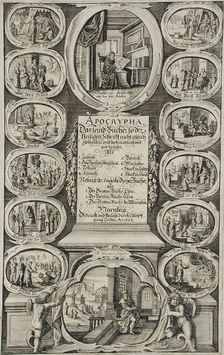 Apocripha, Printed 1643. Creators: Wolfgang Endter, Peter Paul Troschel