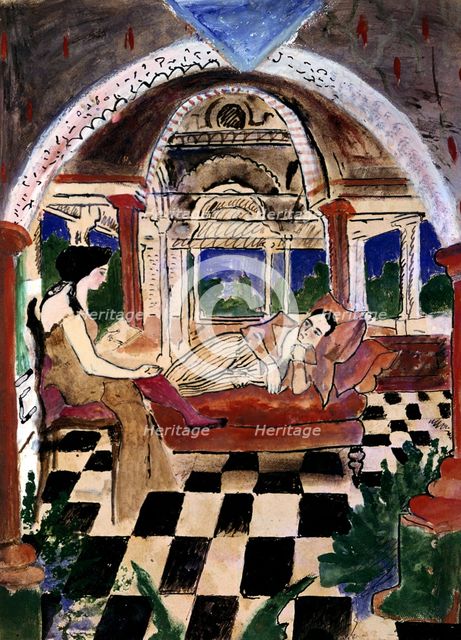 'Apollinaire and his Muse', c1900-1944. Artist: Max Jacob
