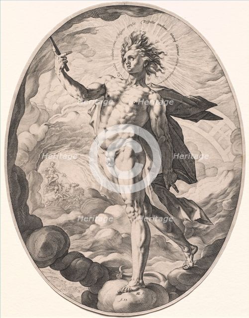 Apollo, 1588. Creator: Hendrick Goltzius (Dutch, 1558-1617).
