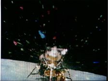 Apollo 16 television transmission of Lunar Module ascent stage lift off, April 23, 1972. Creator: NASA
