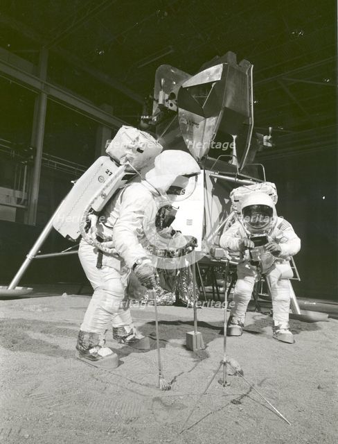 Apollo 11 Crew During Training Exercise, 1969. Creator: NASA.