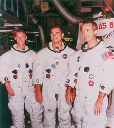 Apollo 9 astronauts, 1968. Creator: Unknown