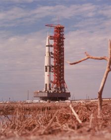Apollo 9 Saturn V rocket, 1969. Creator: Unknown