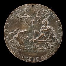 Apollo on a Car Drawn by Swans [reverse], probably 1496/1504. Creator: Sperandio Savelli