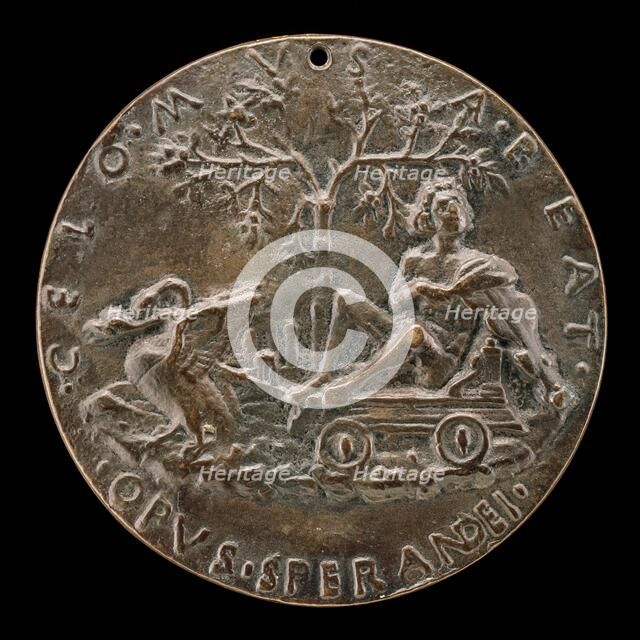 Apollo on a Car Drawn by Swans [reverse], probably 1496/1504. Creator: Sperandio Savelli.