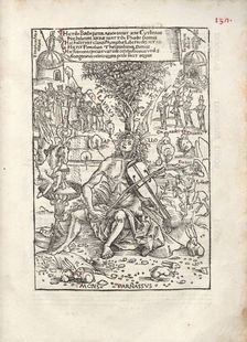 Apollo on Parnassus. From: Melopoiæ sive Harmoniæ tetracenticæ, 1507. Creator: Kulmbach, Hans Suess, von (ca. 1480-1522)