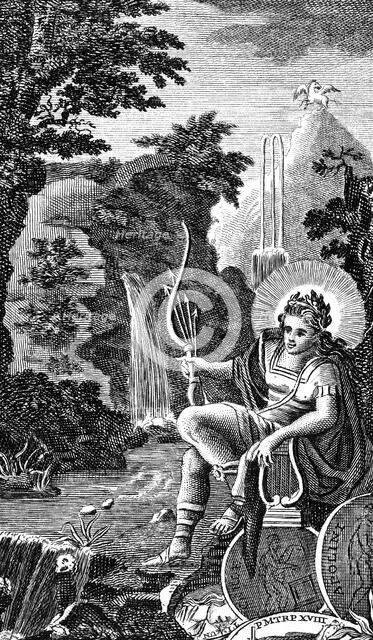 Apollo, Ancient Greek god of music, poetry, archery, prophecy and healing, 1798. Artist: Unknown