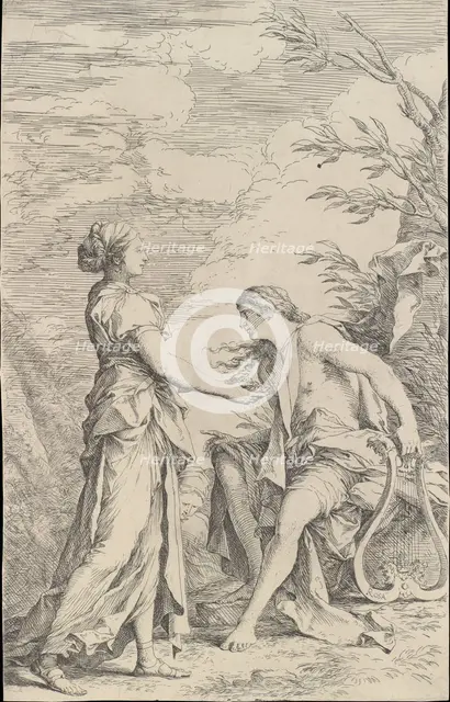 Apollo and the Cumaean Sibyl, ca. 1661. Creator: Salvator Rosa.