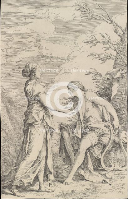 Apollo and the Cumaean Sibyl, ca. 1661. Creator: Salvator Rosa.