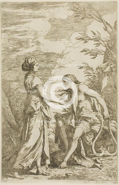 Apollo and the Cumean Sybil, c. 1780. Creator: Carlo Antonini.