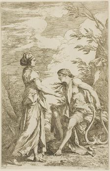 Apollo and the Cumean Sybil, c. 1780. Creator: Carlo Antonini