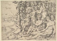 Apollo and the Muses, 1549. Creator: Dirck Volkertsen Coornhert