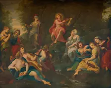 Apollo and the Muses 1772. Artist: Angelika Kauffmann