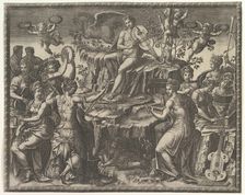 Apollo and the Muses, ca. 1557. Creator: Giorgio Ghisi