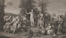 Apollo and the Muses on Parnassus, 1784., 1784. Creator: Raphael Morghen