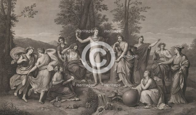 Apollo and the Muses on Parnassus, 1784., 1784. Creator: Raphael Morghen.