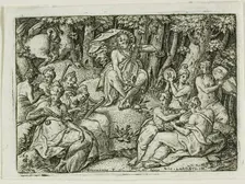 Apollo and the Muses, n.d. Creator: Etienne Delaune