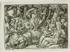 Apollo and the Muses, n.d. Creator: Etienne Delaune
