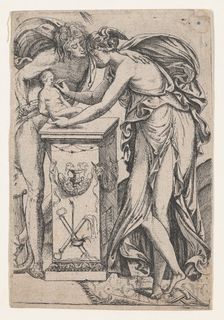 Apollo and the Spirit of Sculpture, 1607-61. Creator: Pierre Biard