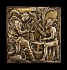 Apollo and Vulcan, 16th century. Creator: Master I.S.A.