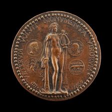 Apollo and Coins of Augustus [reverse], 1603. Creator: Philippe Lalyame