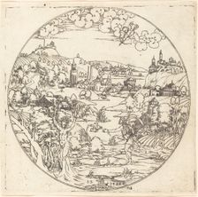 Apollo and Daphne, 1582. Creator: Master I.S.