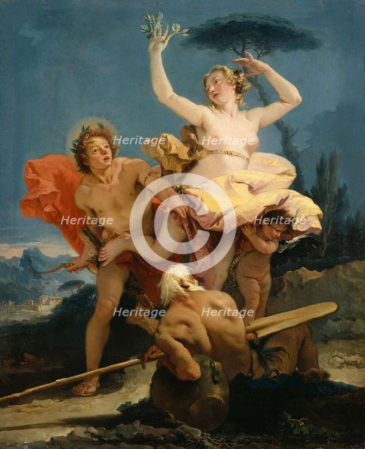 Apollo and Daphne, 1743-1745 . Creator: Tiepolo, Giambattista (1696-1770).