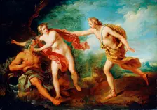 Apollo and Daphne 18th century. Artist: Francois Lemoyne